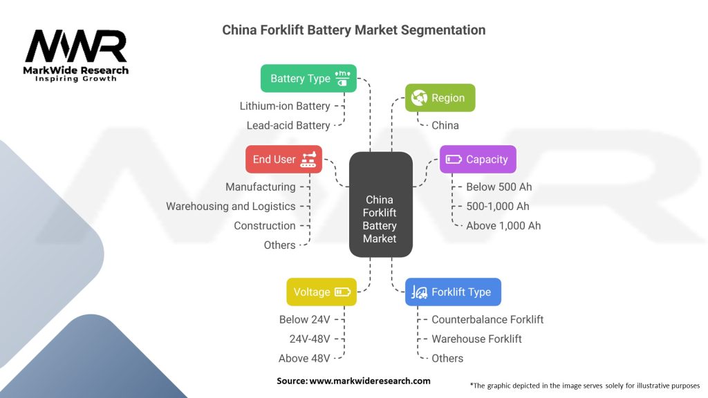 China Forklift Battery Market Segmentation