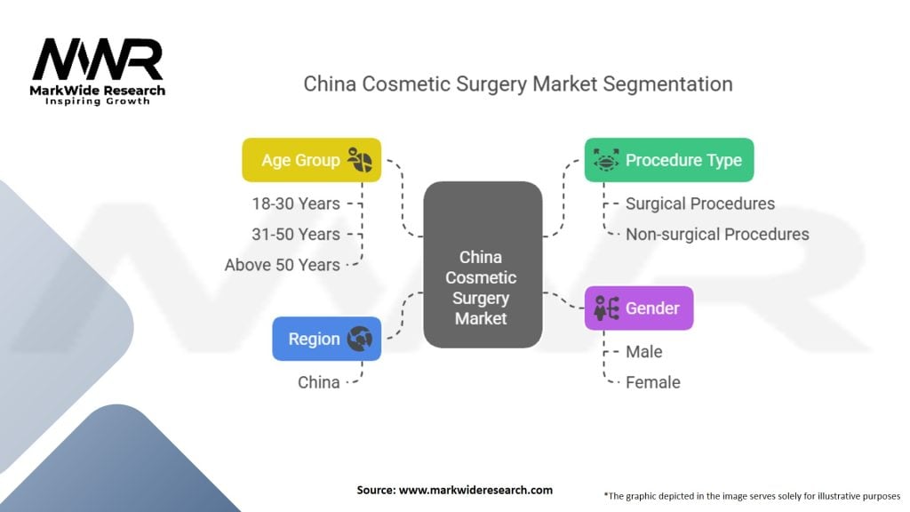 China Cosmetic Surgery Market Segmentation