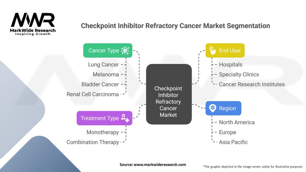 Checkpoint Inhibitor Refractory Cancer market Segmentation