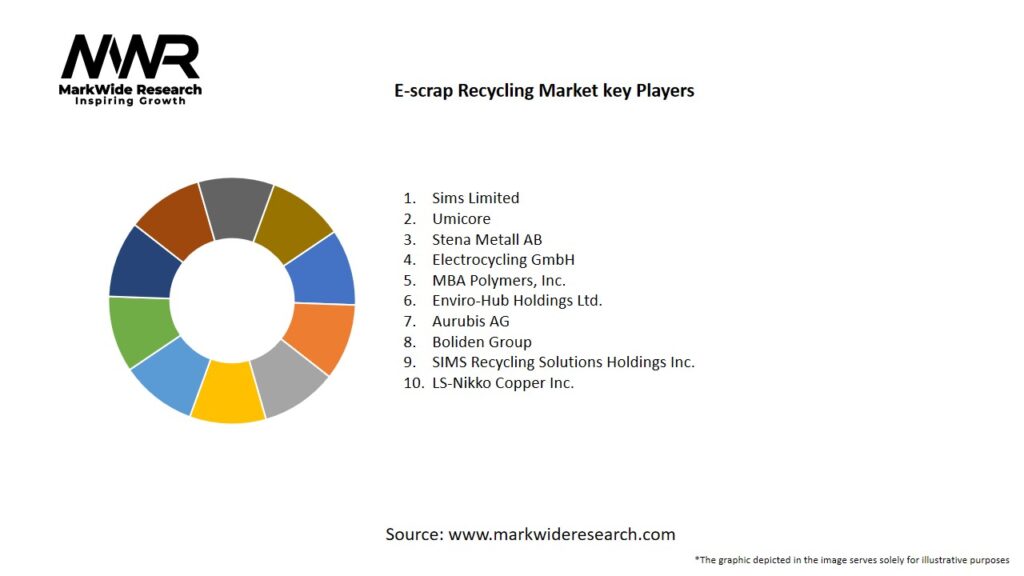 E-scrap Recycling market Key Players