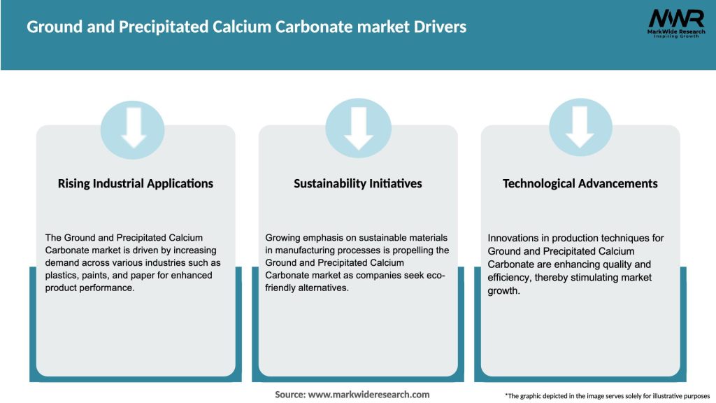 Ground and Precipitated Calcium Carbonate market Drivers