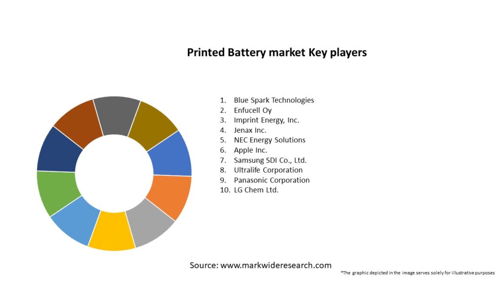 Printed Battery market Key Players
