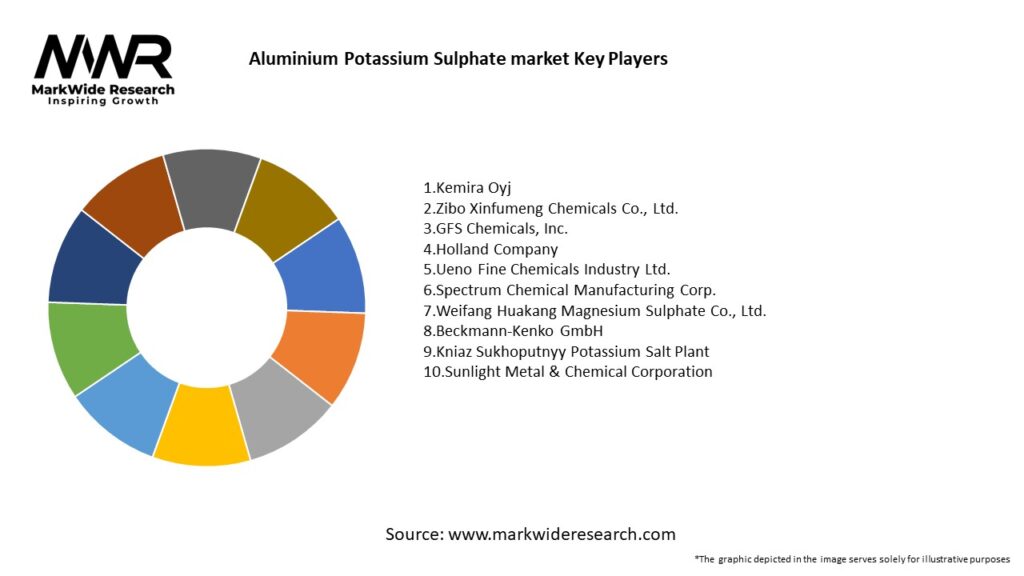 Aluminium Potassium Sulphate market Key Players