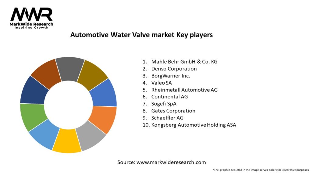 Automotive Water Valve market Key Players