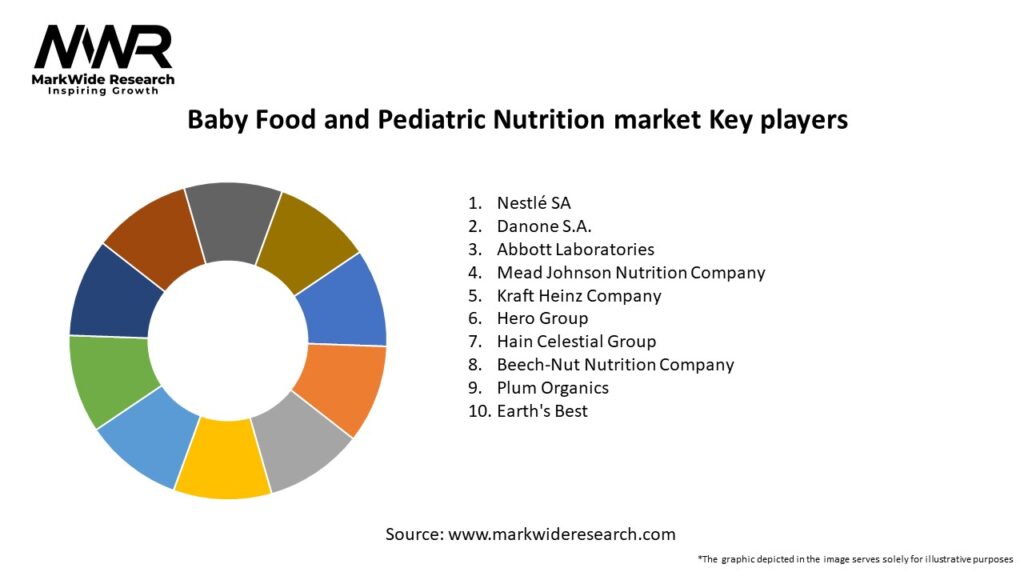 Baby Food and Pediatric Nutrition market Key Players