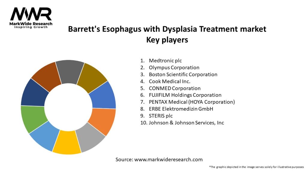 Barrett’s Esophagus with Dysplasia Treatment market Key Players