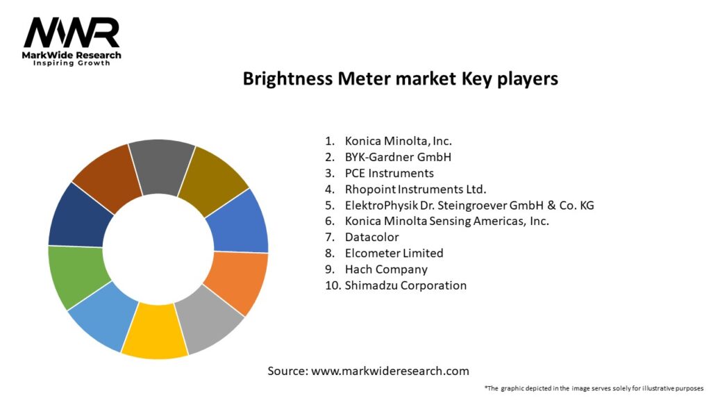 Brightness Meter market Key Players