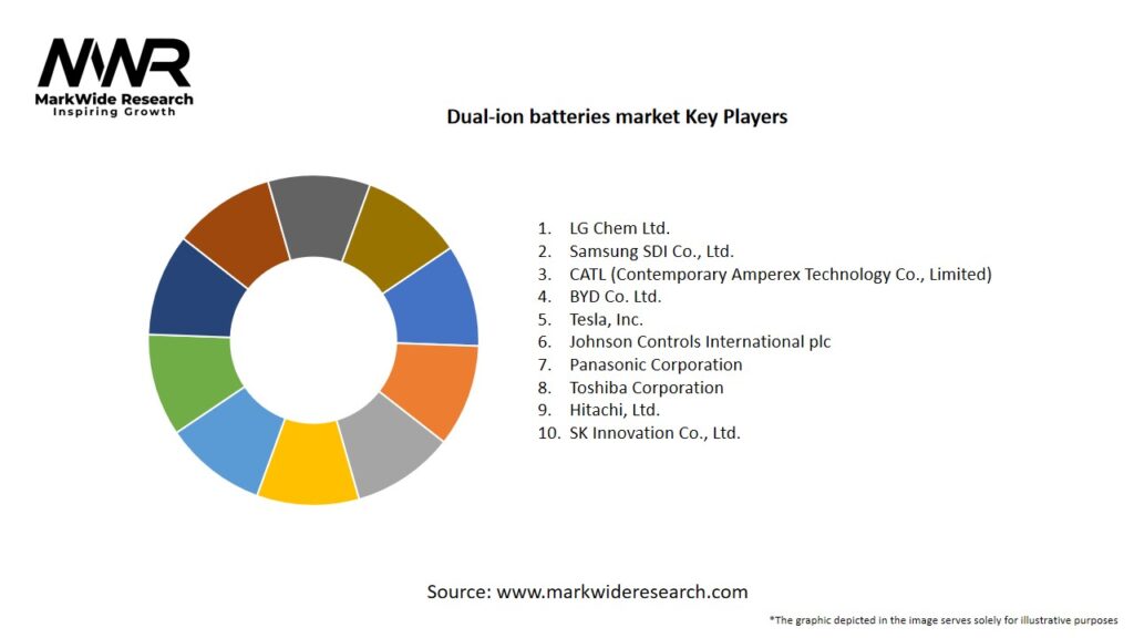 Dual-ion batteries market Key Players