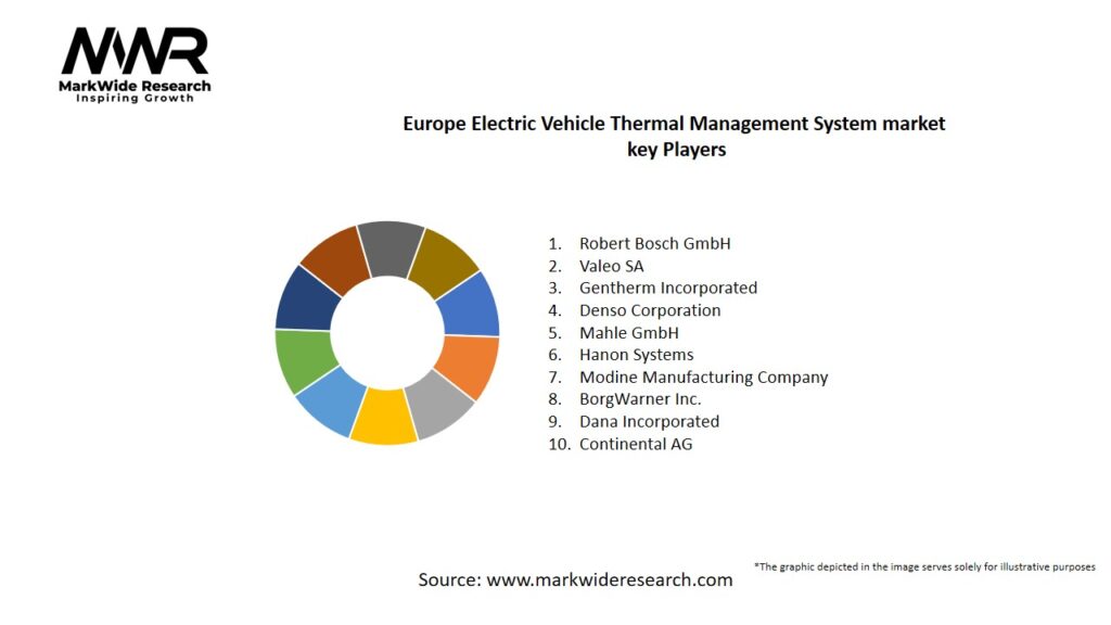 Europe Electric Vehicle Thermal Management System market Key Players