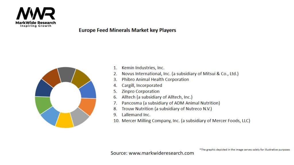 Europe Feed Minerals Market Key Players