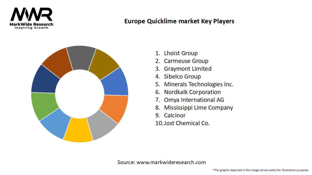 Europe Quicklime market Key Players