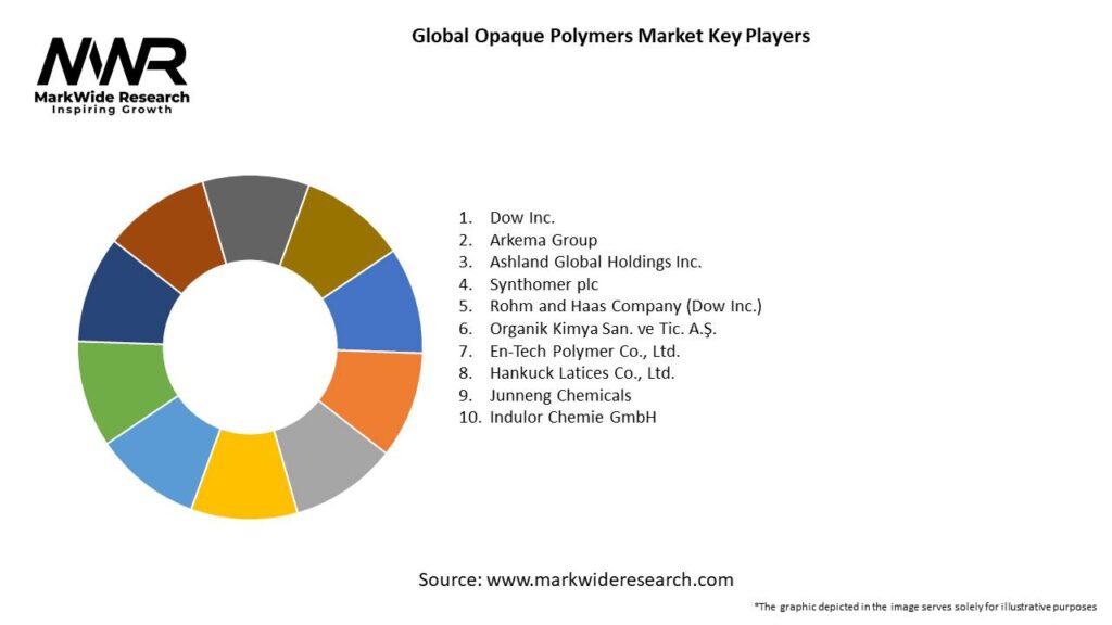 Global Opaque Polymers Market Key Players