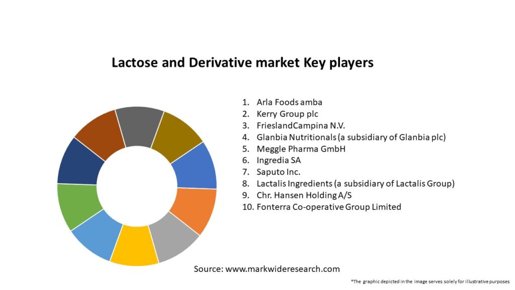 Lactose and Derivative market Key Players