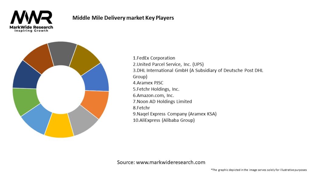 Middle Mile Delivery market Key Players