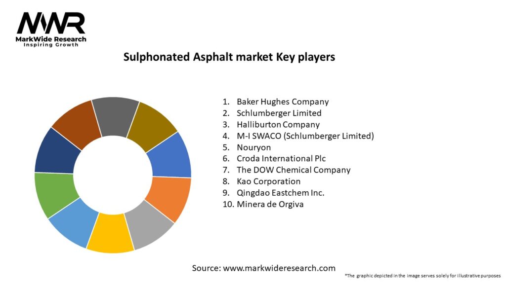 Sulphonated Asphalt market Key Players