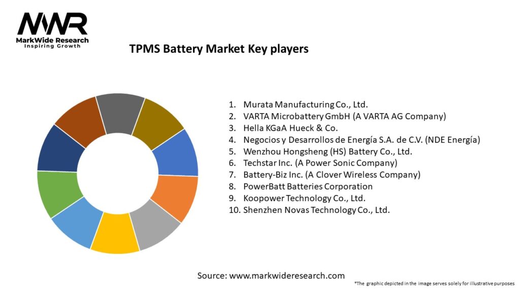 TPMS Battery Market Key Players