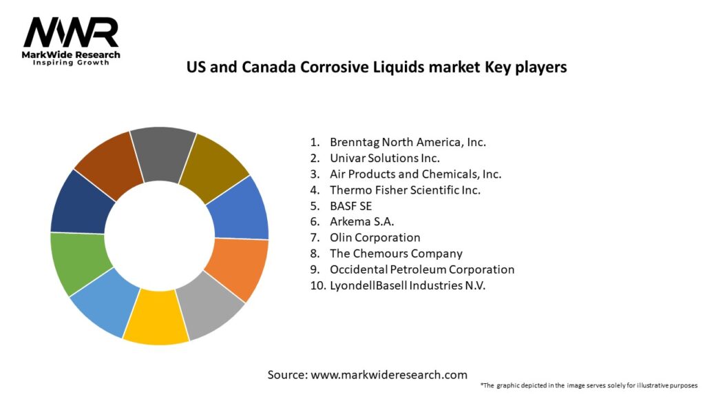 US and Canada Corrosive Liquids market Key Players