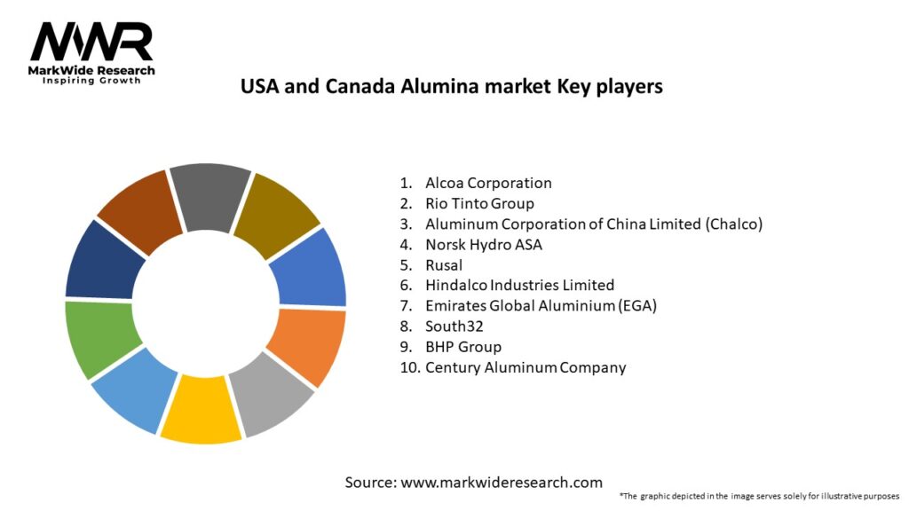 USA and Canada Alumina market Key Players