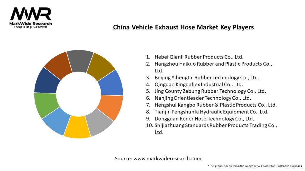 China Vehicle Exhaust Hose Market Key Players