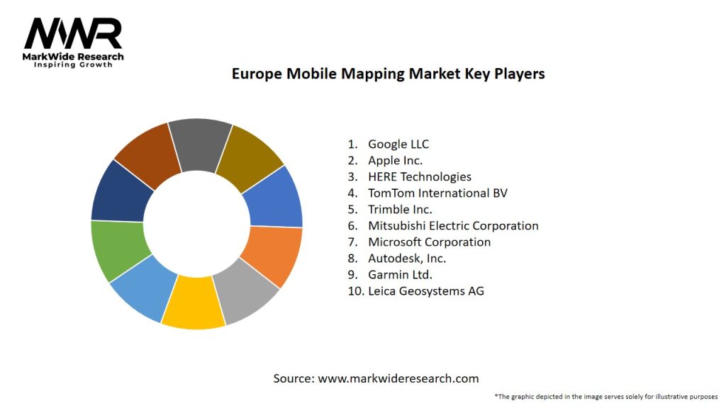 Europe Mobile Mapping Market Key Players