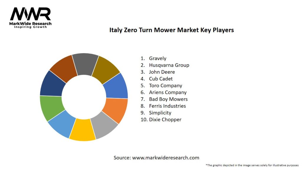Italy Zero Turn Mower Market Key Players