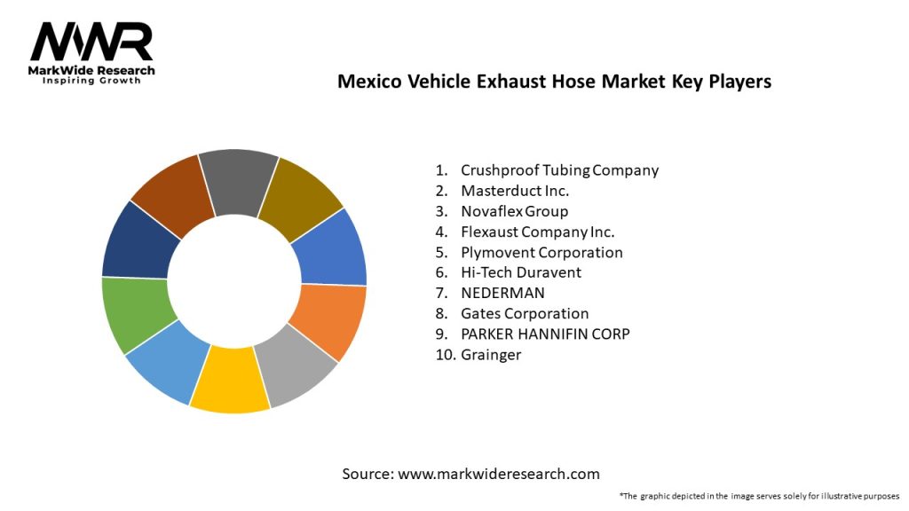Mexico Vehicle Exhaust Hose Market Key Players