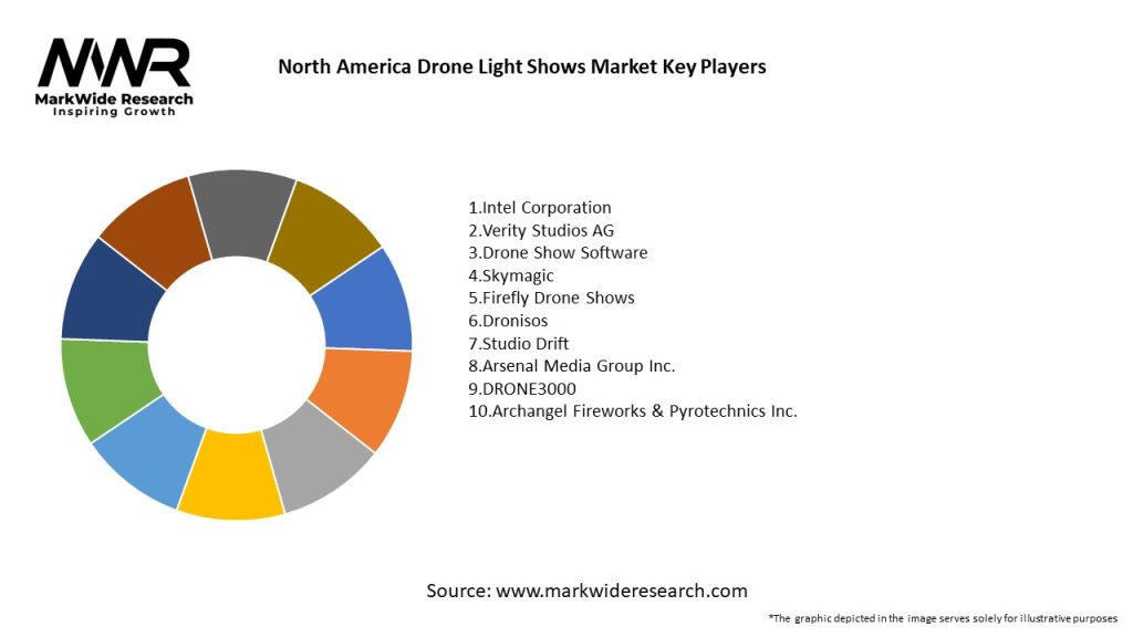 North America Drone Light Shows Market Key Players