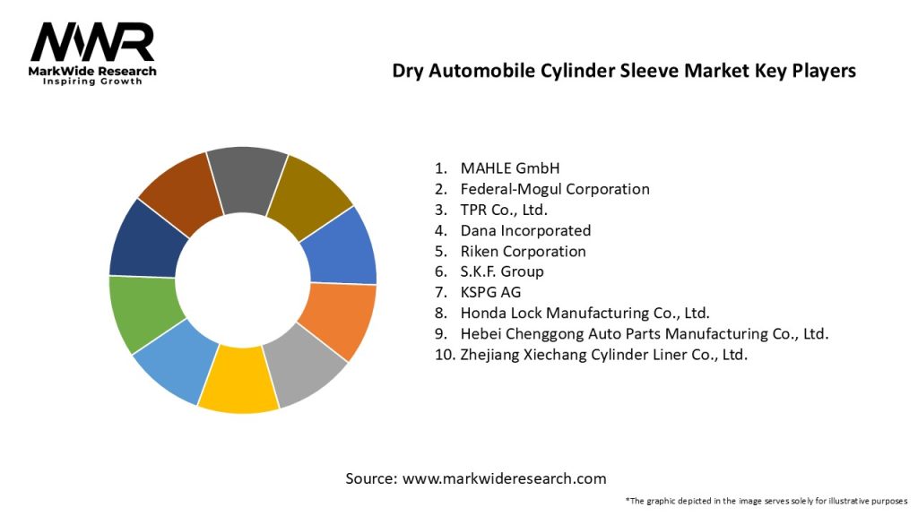 Dry Automobile Cylinder Sleeve Market Key Players