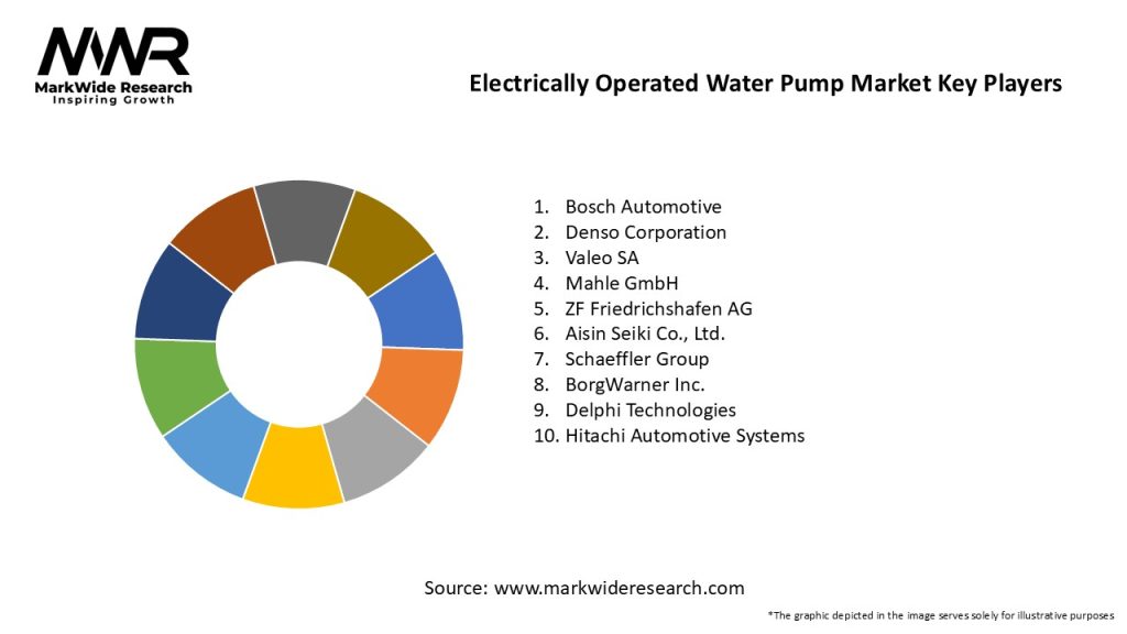 Electrically Operated Water Pump Market Key Players