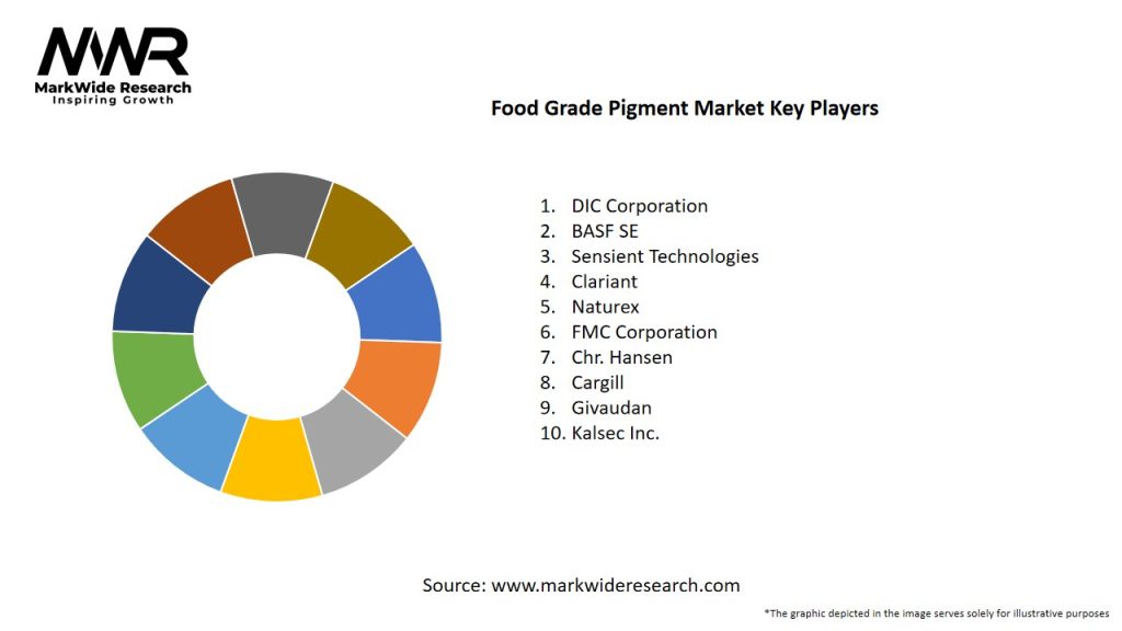 Food Grade Pigment Market Key Players