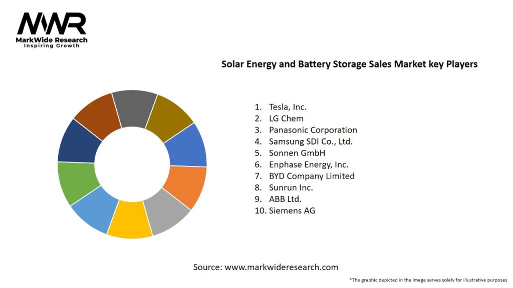 Solar Energy and Battery Storage Sales Market Key Players