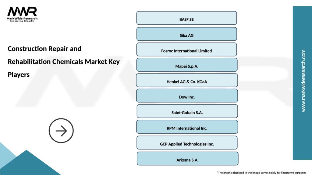 Construction Repair and Rehabilitation Chemicals Market Key Players