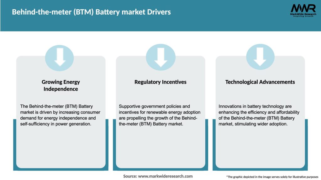 Behind-the-meter (BTM) Battery market Drivers
